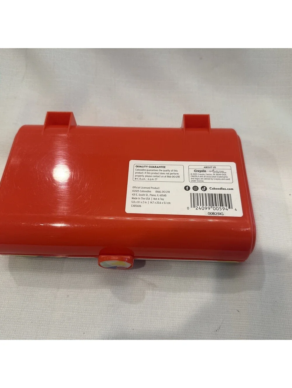 Caboodles Take It Tote Crayola Red Limited Edition Retired Color Makeup Case